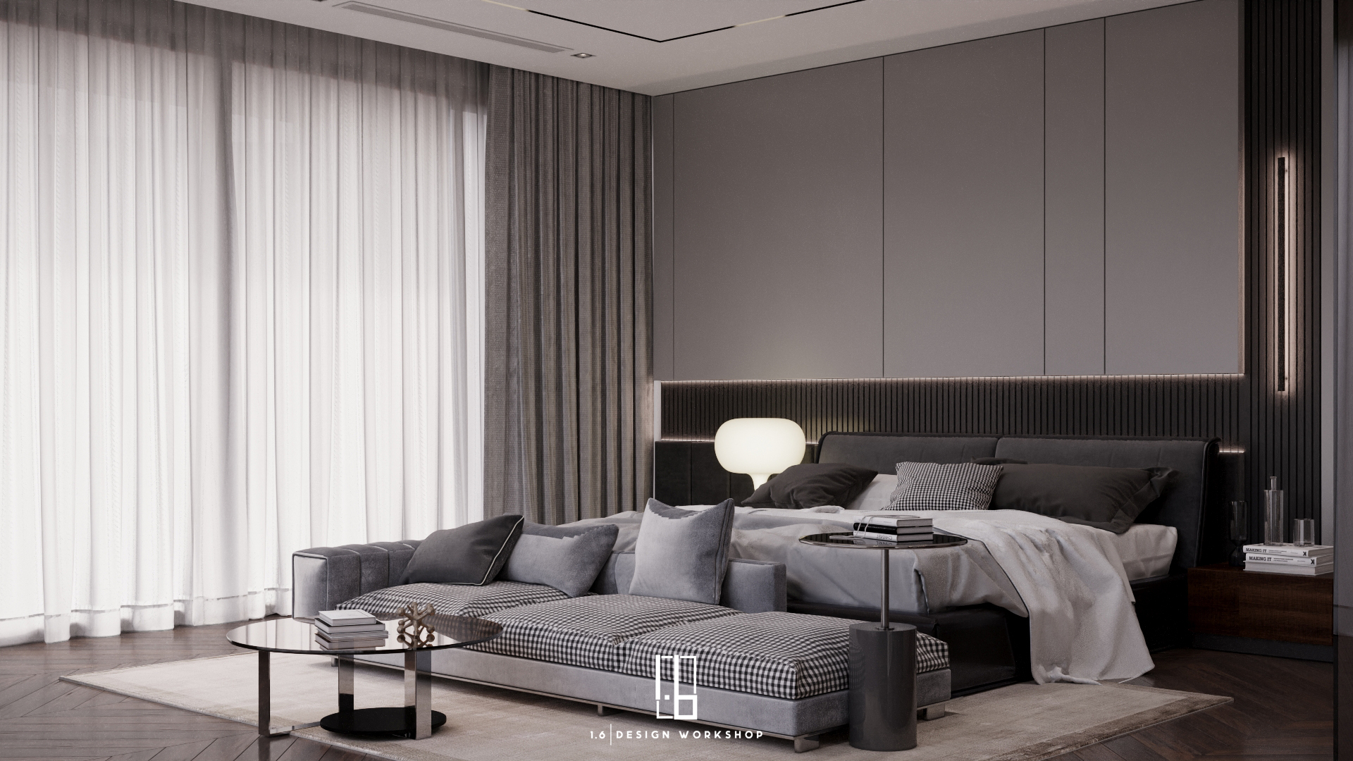 Ánh sáng trong phòng ngủ cần được cân bằng và đảm bảo mang lại sự dễ chịu